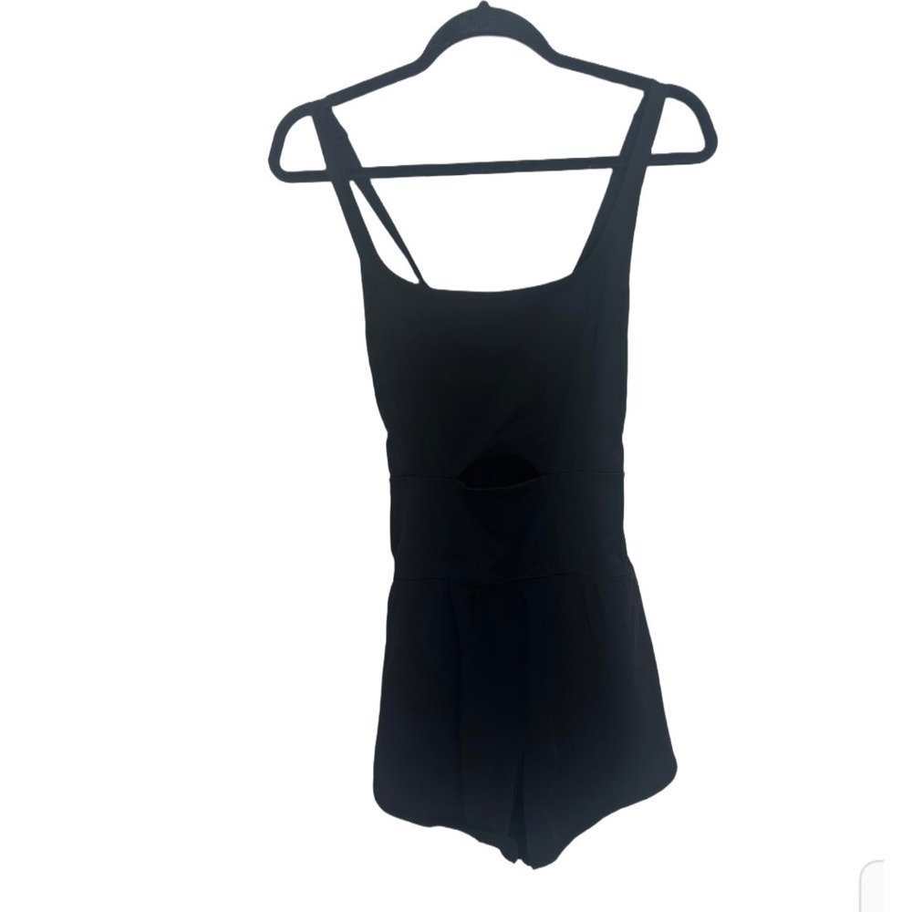 Black Sleeveless Cutout Romper Jumpsuit